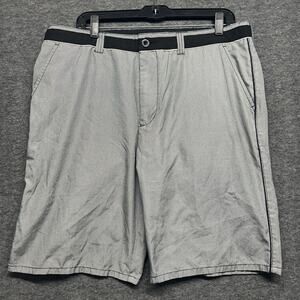 Travis Mathew Shorts Mens 36 Gray Flat Front Performance Golf Stretch‎ 10”